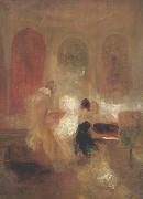 Joseph Mallord William Turner Music party in Petworth (mk31) oil painting on canvas
